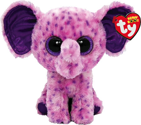 Ty Beanie boos - eva - elephant purple (8") 008421363865