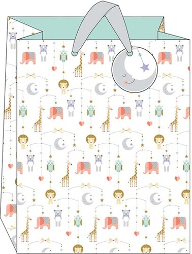 THE ART FILE Sac cadeau très grand Mobile bébé – Voitures (17,7'' x 13'' x 6'') 5035268422047