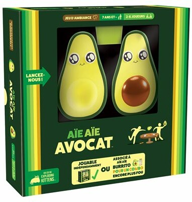 Exploding Kittens Aie Aie Avocat (FR) 810083042541