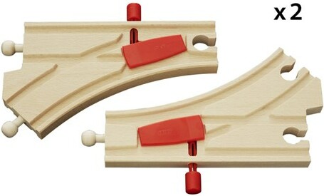Brio Train Brio Train en bois Aiguillages mécaniques - 144mm 7312350333442