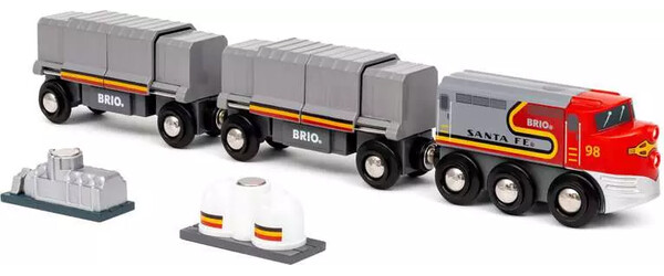 Brio Train Brio Train en bois Locomotive du monde - Train Santa Fe US 7312350360899