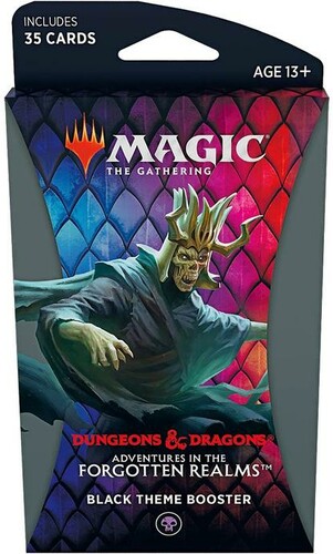 Wizards of the Coast MTG Forgotten Realms Theme Booster black 