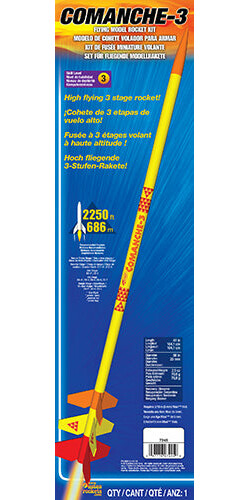 Estes Comanche-3 rocket kit skill 3 047776072459