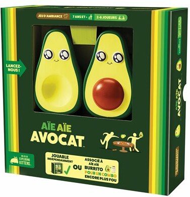 Exploding Kittens Aie Aie Avocat (FR) 810083042541