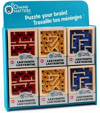 Mind Matters Toys Labyrinthe à billes en bois pour adulte, petit (unité) (varié) 067233202953