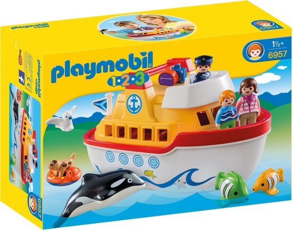 Playmobil Playmobil 6957 1.2.3 Navire transportable (mars 2016) 4008789069573