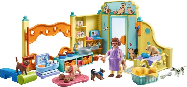 Playmobil Playmobil 71743 Centre de soin canin avec chiens et soigneur 4008789717436