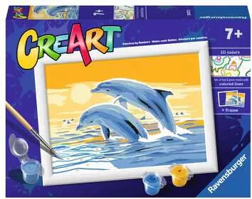 Ravensburger CreArt Peinture à numéro CreART Duo de dauphins 4005556200733