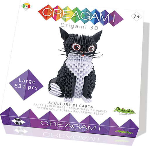 CreativaMente Creagami Chat 631 pcs Origami 3D 8032591788335