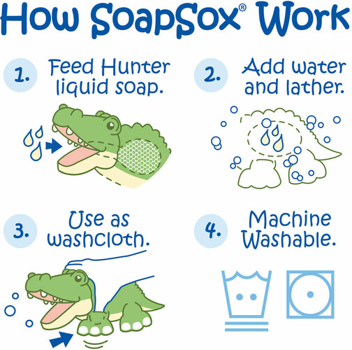 SoapSox Hunter l'alligator -SoapSox 853133005028