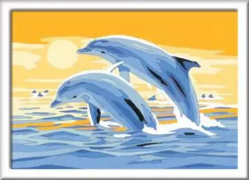 Ravensburger CreArt Peinture à numéro CreART Duo de dauphins 4005556200733