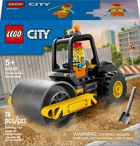 LEGO LEGO 60401 Le rouleau compresseur de chantier 673419386890