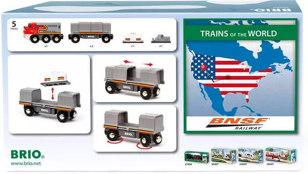 Brio Train Brio Train en bois Locomotive du monde - Train Santa Fe US 7312350360899