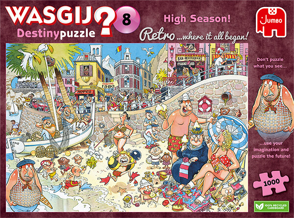 Jumbo Casse-tête 1000 Wasgij Retro Destiny #08 Haute saison 8710126018514