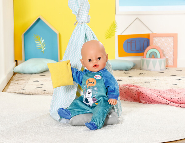 Zapf Creation BABY born - Pyjama bleu pour poupée de 43 cm 4001167833629