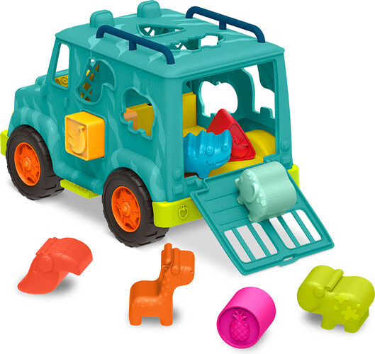 B. Brand B.Toys - Happy Cruisers Camion à formes " Rollin' animal rescue" 062243445833