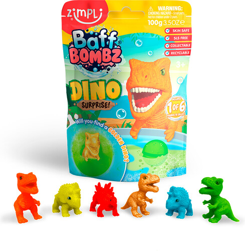 Zimpli Kids zimpli - baff bombz dino surprise 813974028532