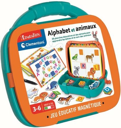 Clementoni Education Clementoni Alphabet et animaux - Coffret magnétique 8005125526758
