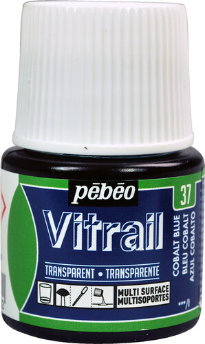 pébéo Peinture vitrail 45ml bleu cobalt 37 3167860098145