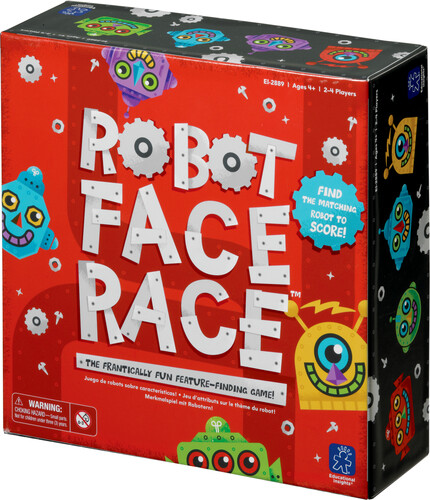 Educational Insights Robot Face Race (fr/en) jeu d'attributs sur le thème du robot 086002028891