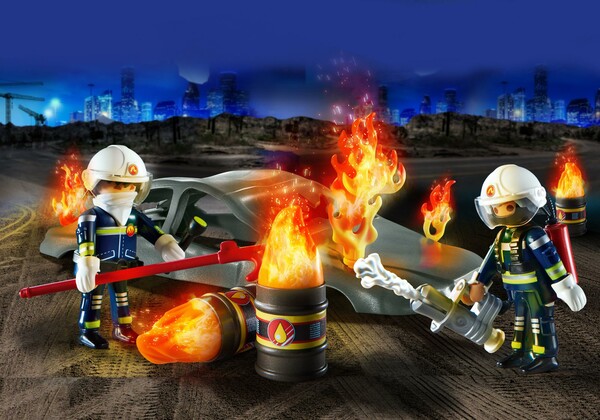 Playmobil Playmobil 70907 Starter Pack Pompiers et incendie 4008789709073
