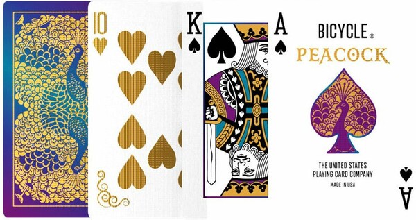 Bicycle Cartes à jouer - purple peacock 073854096888
