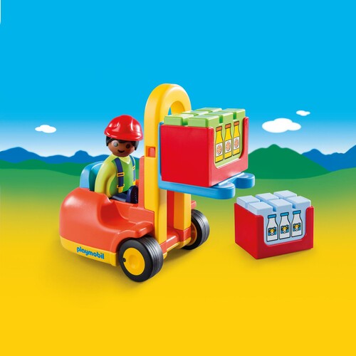 Playmobil Playmobil 6959 1.2.3 Chariot élévateur (mars 2016) 4008789069597