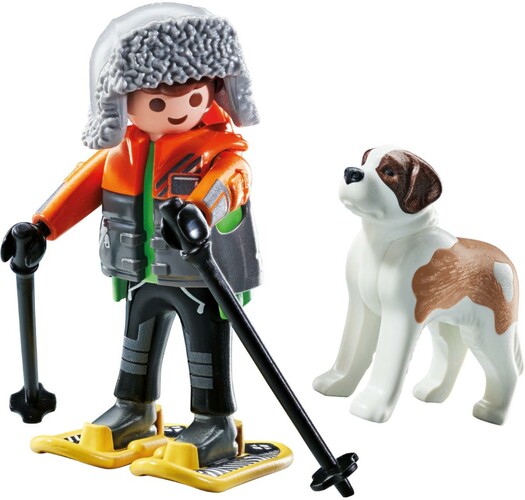 Playmobil Playmobil 71741 Jeune garçon en raquettes avec Saint-Bernard 4008789717412
