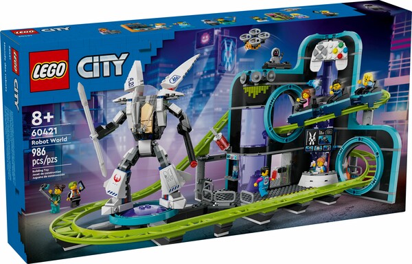 LEGO LEGO 60421 Le parc de montagnes russes Monde des robots 673419390095