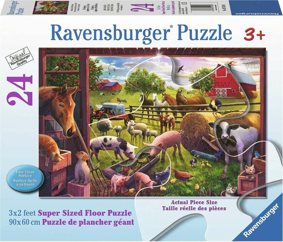 Ravensburger Casse-tête plancher 24 Les animaux de la ferme Bell 4005556055586