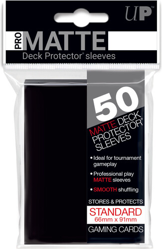 Ultra PRO Protecteurs de cartes mtg pro-matte noir 66x91mm 50ct 074427827281