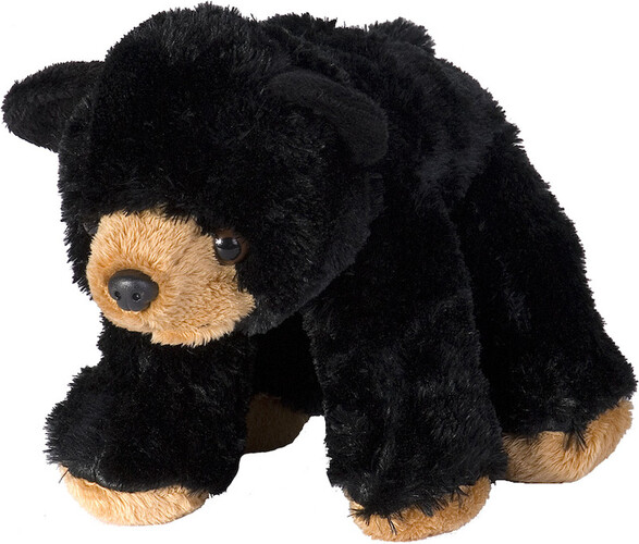 Wild Republic Ours noir peluche 8" 092389108323
