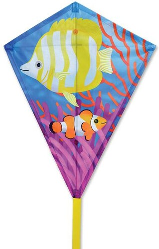 Premier Kites Cerf-volant monocorde Losange 25" poisson tropical 630104152178