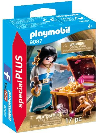 Playmobil Playmobil 9087 Flibustière avec trésor 4008789090874