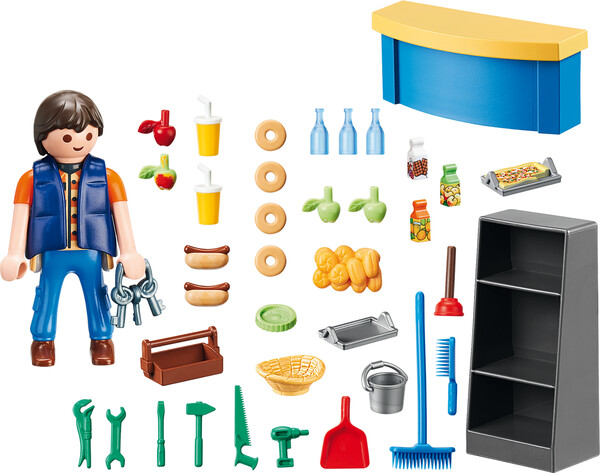 Playmobil Playmobil 9457 Surveillant avec boutique (caféteria) 4008789094575