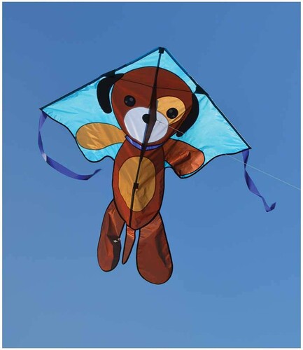 Premier Kites Cerf-volant monocorde large facile à voler chiot 46'' x 90'' 630104440664