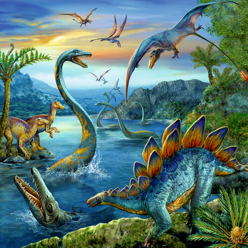 Ravensburger Casse-tête 49x3 Dinosaures 4005556093175