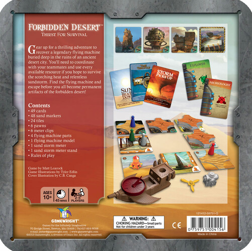 Gamewright Forbidden Desert (en) Thirst for Survival 759751004156