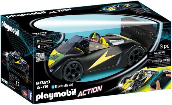 Playmobil Playmobil 9089 Voiture de course noire radiocommandée 4008789090898