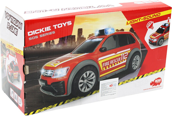 Dickie Toys Action Series - Tiguan Camion chef de Pompier Sons et lumières 25 cm 1:18 4006333063305