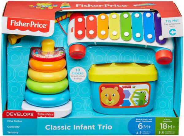 Fisher Price fisher-price - trio de jouets classiques 887961680386