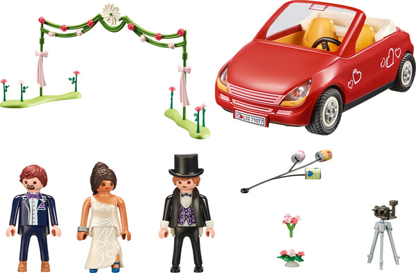 Playmobil Playmobil 71077 Starter Pack Couple de maries avec photographe et voiture 4008789710772