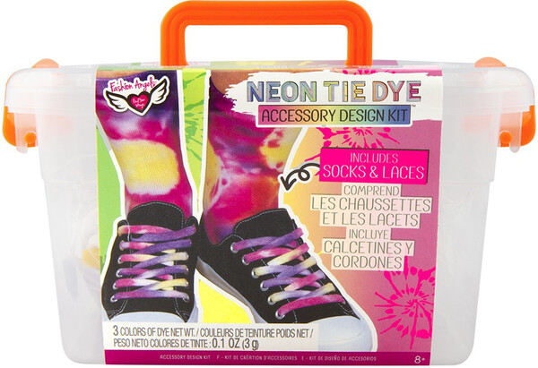 Fashion Angels Fashion Angels Neon Tie Dye Création chaussettes et lacets 787909124432