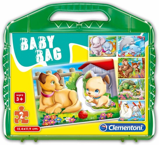 Clementoni Casse-tête 2x6 mamans animaux et petits (baby bag) 8005125097012
