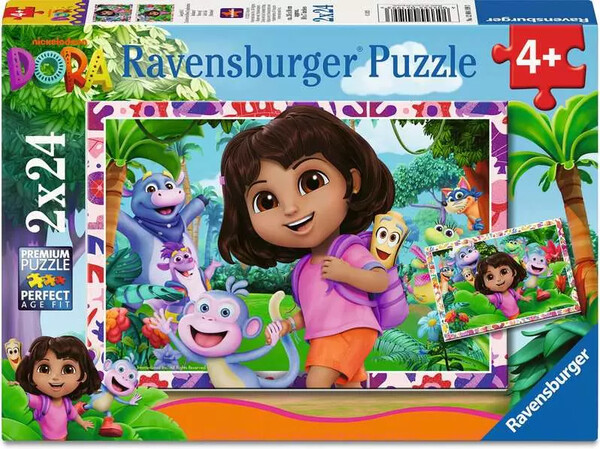 Ravensburger casse-tête Casse-tête 24x2 Dora 4005555041993
