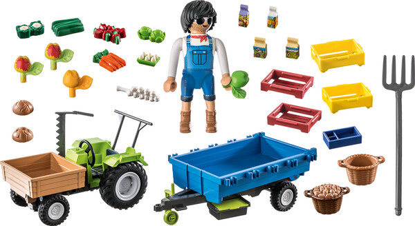 Playmobil Playmobil 71249 Tracteur avec remorque 4008789712493
