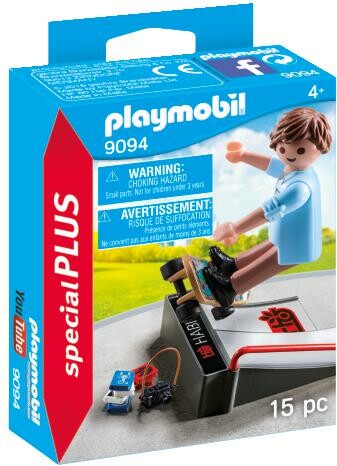Playmobil Playmobil 9094 Skateur avec rampe (skateboard) 4008789090942