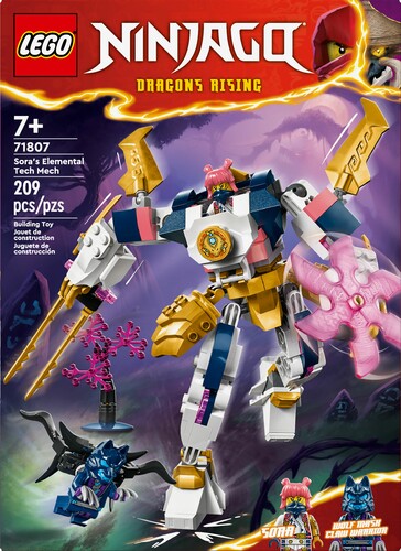 LEGO LEGO 71807 Le robot élémentaire de la technologie de Sora 673419389013