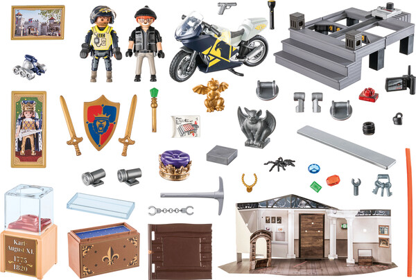 Playmobil Playmobil 71347 Calendrier de l'Avent Police: Vol au musée 4008789713476