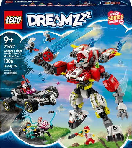 LEGO LEGO 71497 Robot-tigre de Cooper et bolide de Zero 673419403344